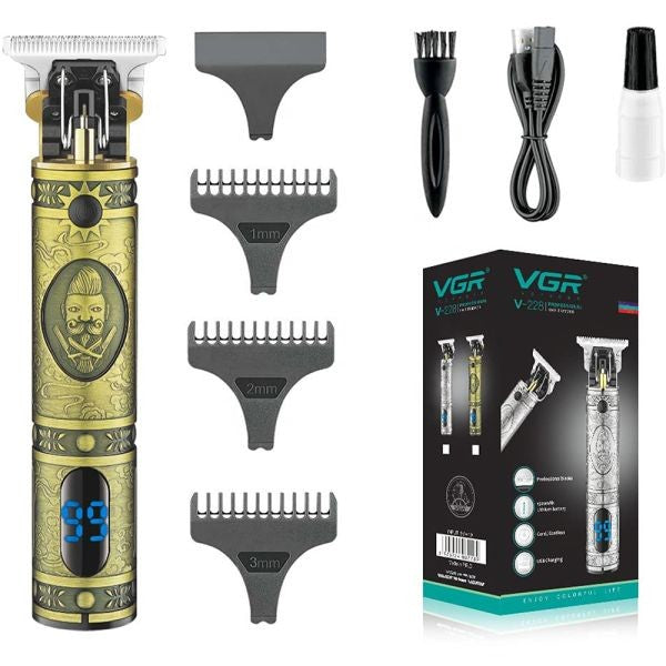 Cortadora de Pelo VGR V-228 USB Recargable Gold