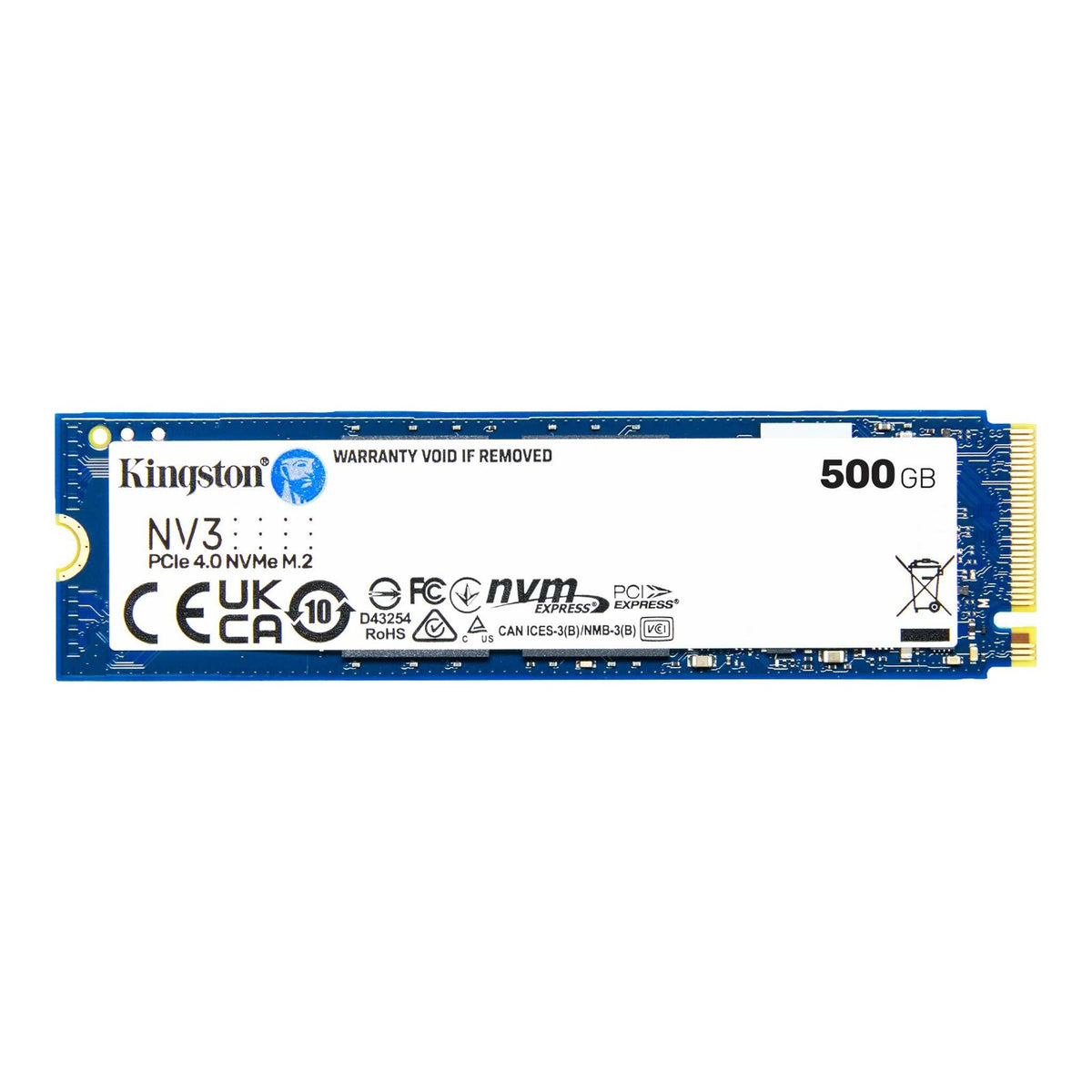 Disco SSD Kingston NV3 500GB M.2 NVMe Único