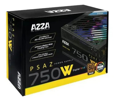 Fuente de Poder Azza 750W ARGB 80 Plus Bronze Único