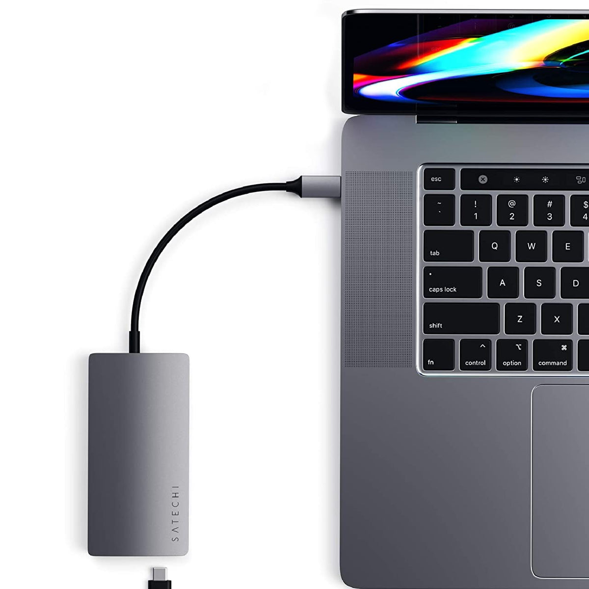 Hub USB-C Satechi Multiport Adapter V2 ST-TCMA2M 4K Space Gray