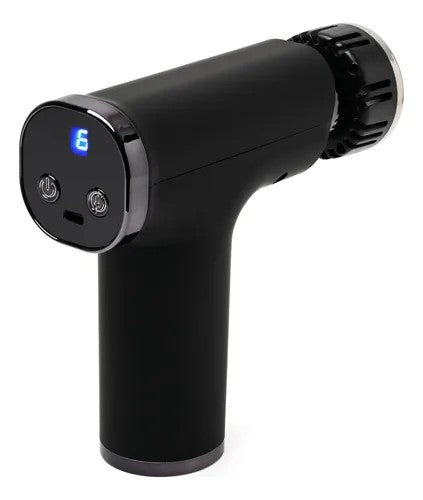 Masajeador Muscular Megastar FMA14 9 Cabezales Recargable Black