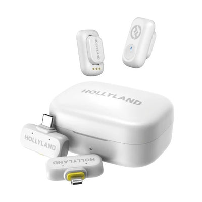 Micrófono Inalámbrico Hollyland Lark A1 Combo USB-C/Lightning White