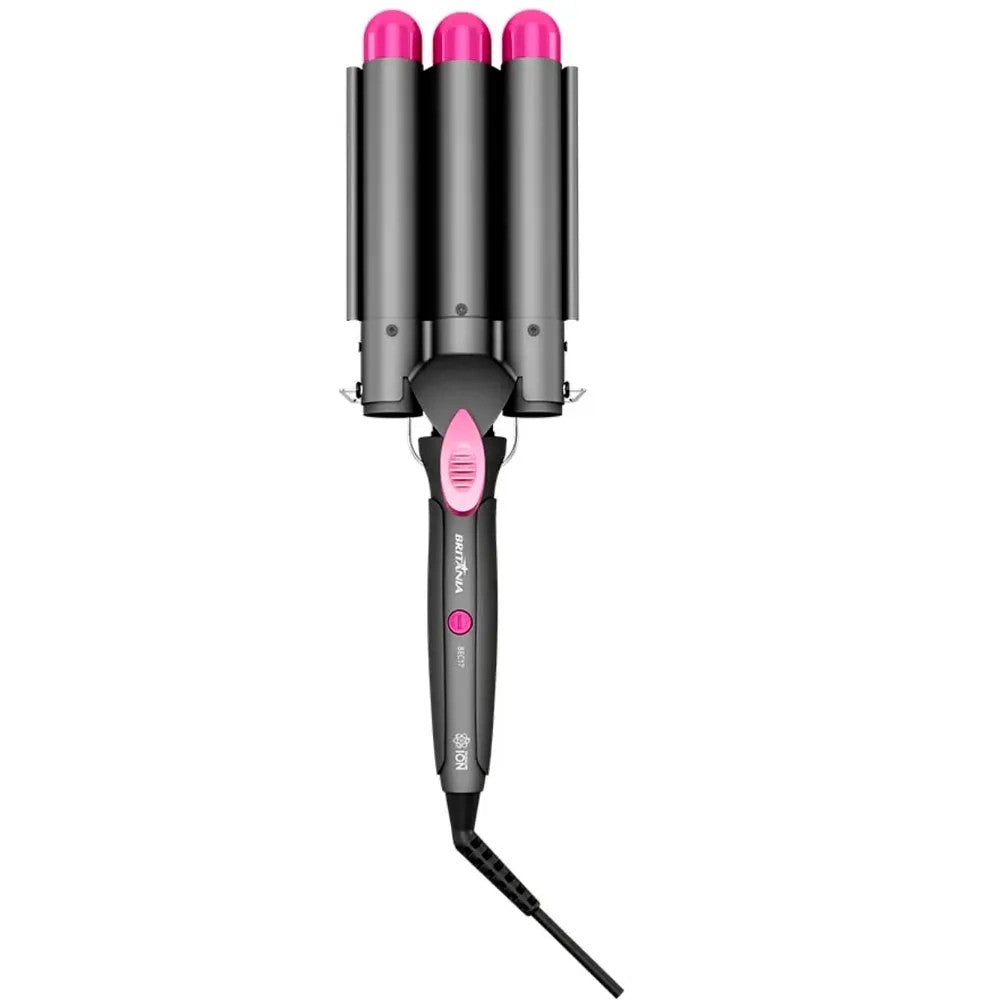 Modelador de Cabello Britania BECE17 Bivolt Negro/Rosa