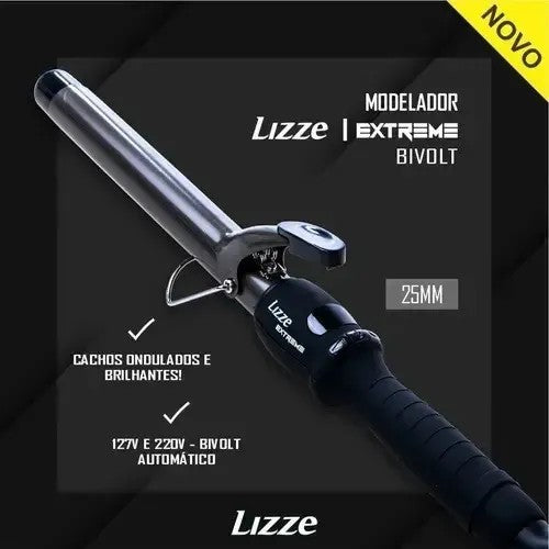 Modelador de Cabello Lizze Extreme 25mm Bivolt Único