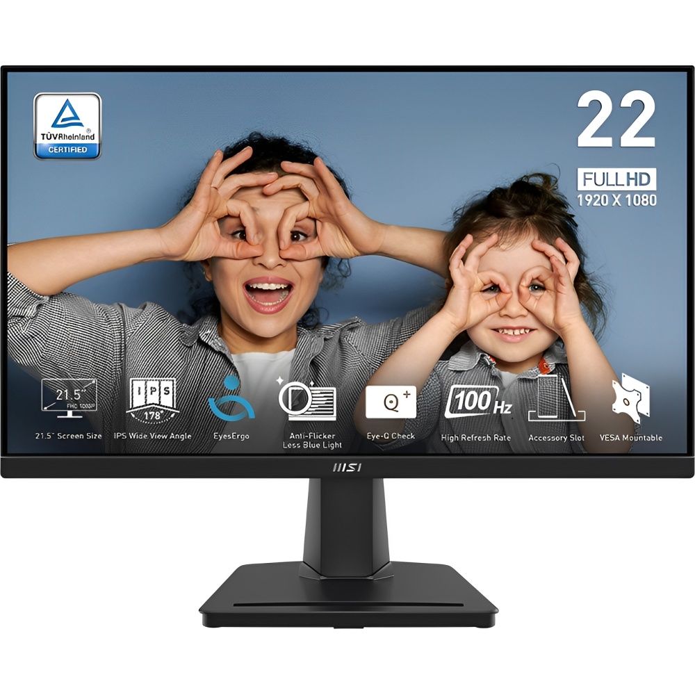 Monitor Gamer 22" MSI PRO MP225E FHD/120Hz/HDMI Negro