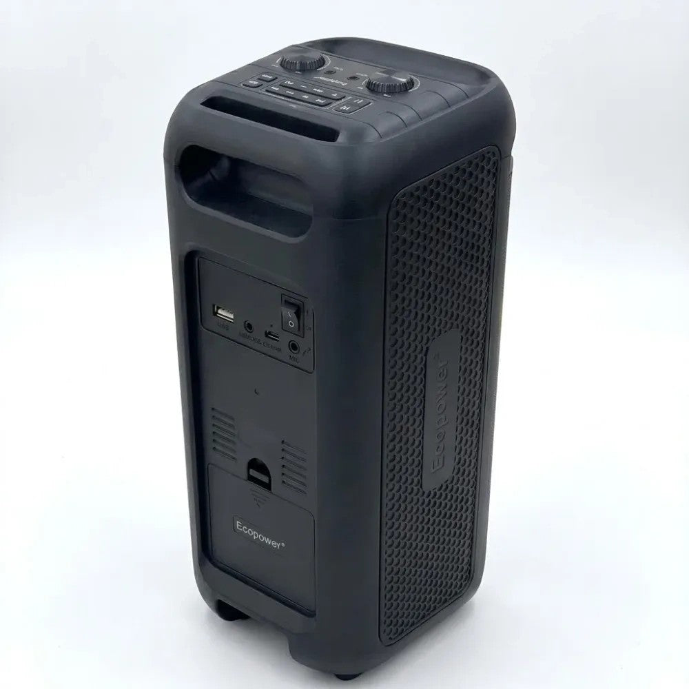 Parlante Ecopower EP-1917 8" 75W Bluetooth/USB/FM Negro