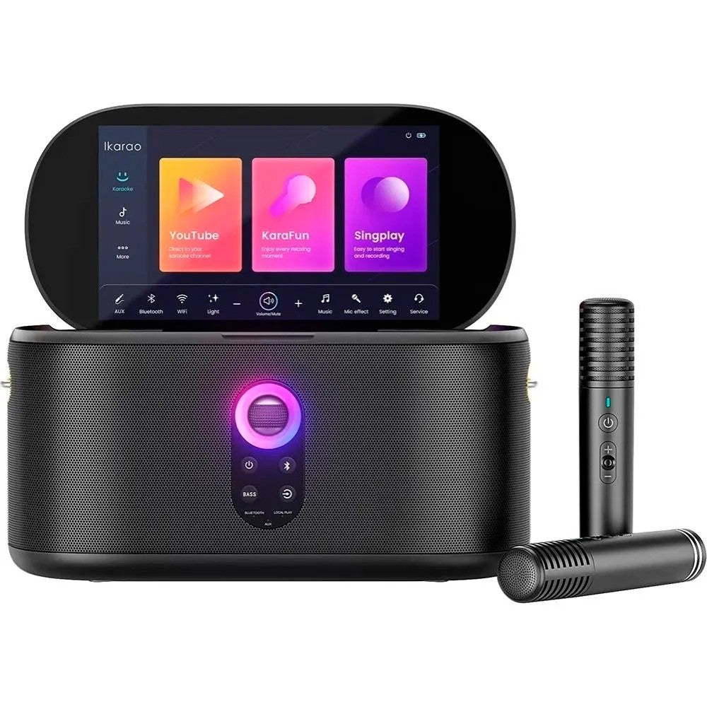 Parlante Joog Shell S1 Karaoke con Pantalla 10.1" y 2 Micrófonos Único
