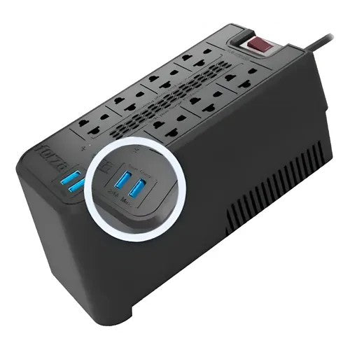 Regulador de Voltaje Forza FVR-1222USB 1200VA/600W 220V Único