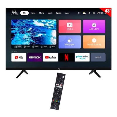 Televisor Smart LED 43" MTEK MY43FSPF FHD/HDMI/WIFI ANDROID USB Slim