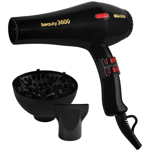 Secador de Cabello Megastar SC226 3600W 220V Negro