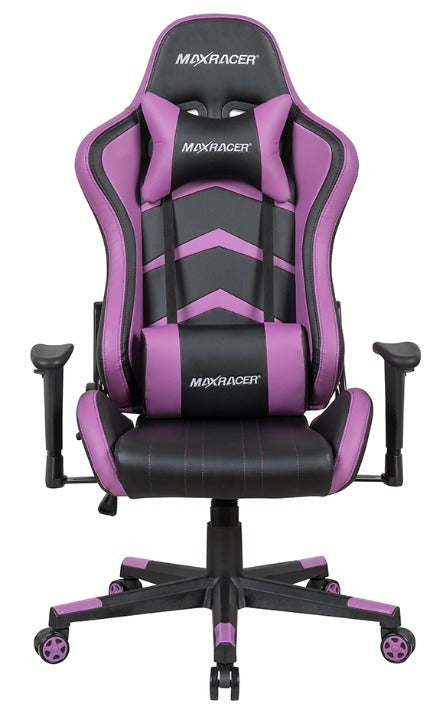 Silla Gamer MaxRacer Aggressive Black/Purple