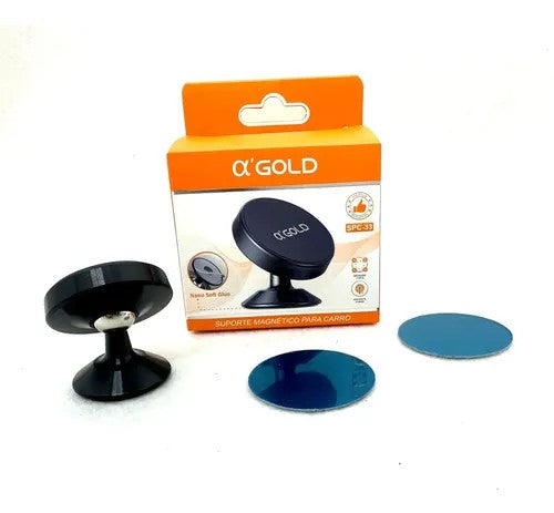 Soporte Vehicular A'Gold Plus SPC-03 360° Negro