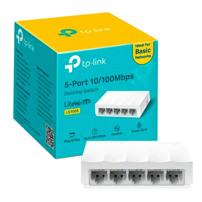 Switch TP-Link LS1005 5 Puertos 10/100Mbps Blanco