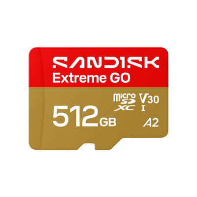 Tarjeta de Memoria Micro SD SanDisk Extreme Go 512GB 240MB/s Único