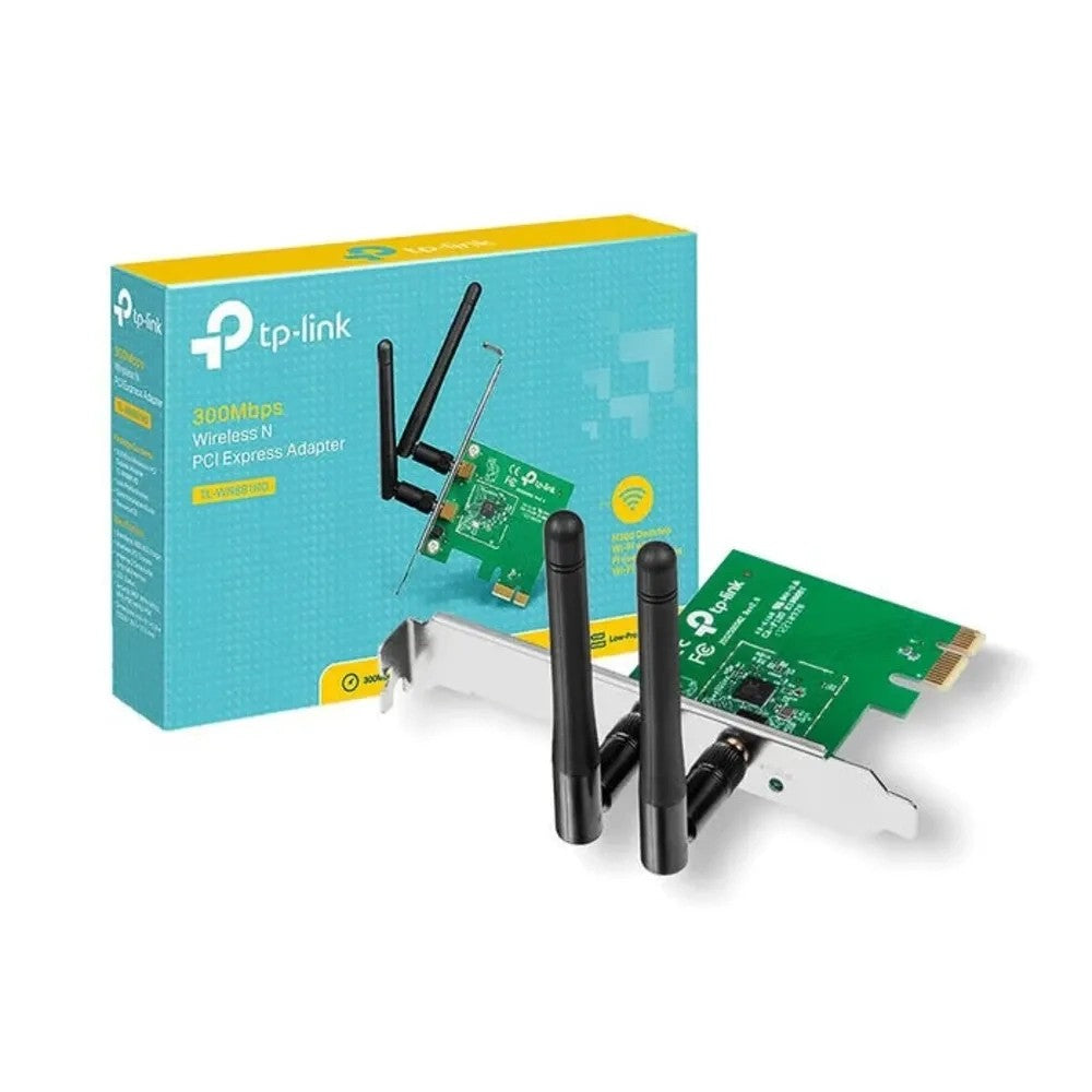 Tarjeta de Red WiFi PCI-E TP-Link TL-WN881ND 300Mbps 2 Antenas Único