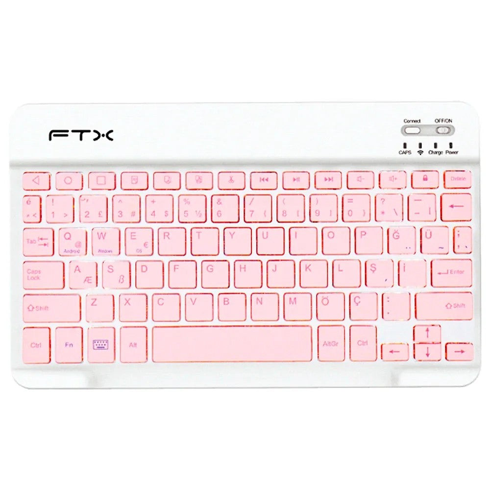 Teclado Bluetooth FTX FTXB09 USB-C Español Rosa