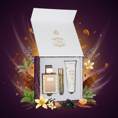 Set Perfume Lattafa The Kingdom Man 100ML + 12ML + 100ML
