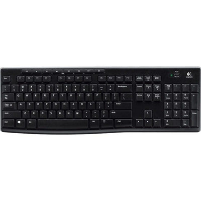 Teclado Logitech Wireless K270 ESP USB Negro