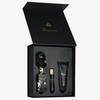 Set Perfume Lattafa His Confession 100ML + 12ML + 50ML EDP