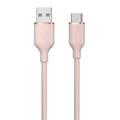 Cable Devia USB-A A USB-C 1.2M Jelly Series Pink