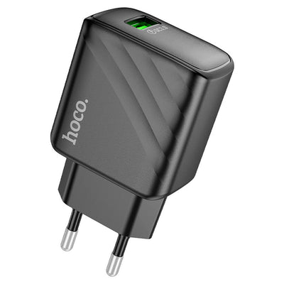 Cargador Hoco CS21A QC30 Fuente 18W USB-A Black