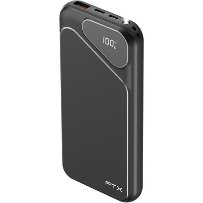 Cargador Portatil FTX FTXPB-10LCD-BK 10000MAH C/cable Negro