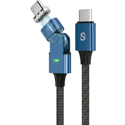 Cable SMARTFY FCC03BL USB-C A USB-C 1.2M Magnetico