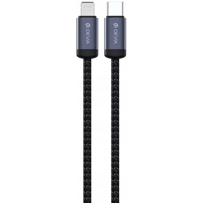 Cable Devia EC645 USB-C A Lightning 3A 1M Black