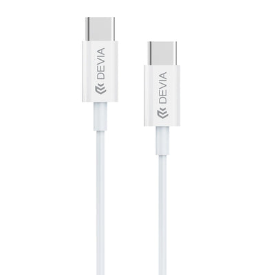 Cable Devia EC042 USB-C A USB-C 60W 1.2M White