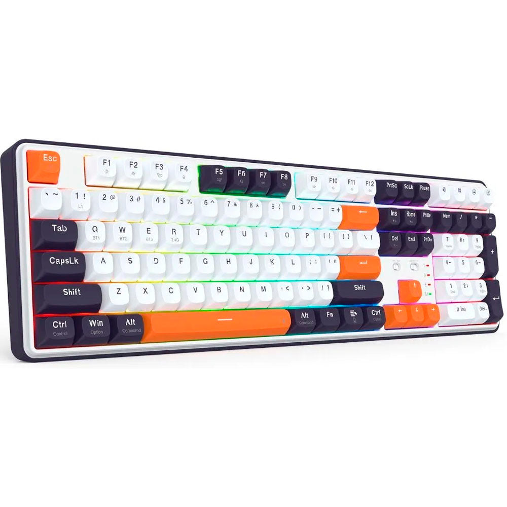 Teclado Redragon Wyvern Pro K689WBO-RGB-PRO Mechanical White