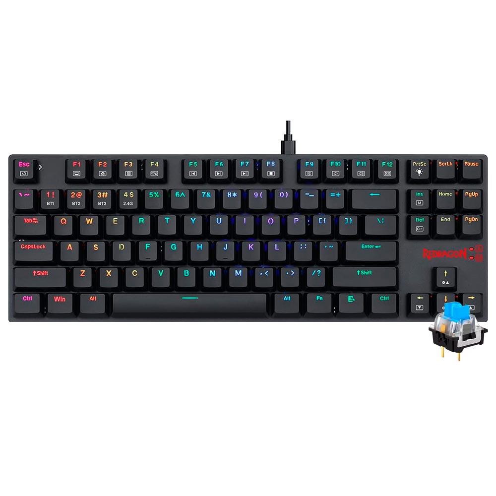 Teclado Redragon Aps Pro K607P-KBS Mechanical ENG Blue