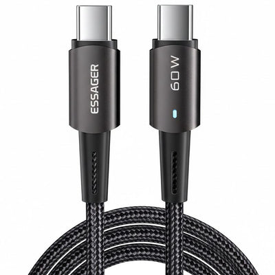 Cable Essager USB-C A USB-C 60W 2M Brown