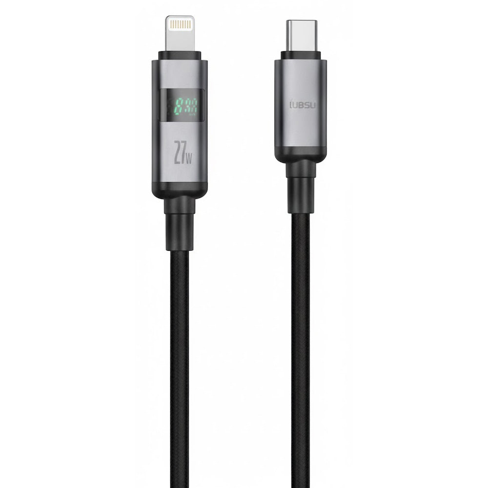 Cable A'Gold Pro CB135 Turbo USB-C A Lightning 27W 1M Black