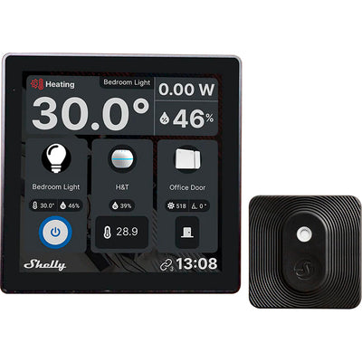 Interruptor Smart Shelly Wall Display+blu H&t Black