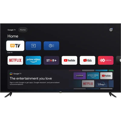 Televisor Joog Smart LED 75" 75JGTV 4K HDMI/USB/ISDBT Google TV + Soporte