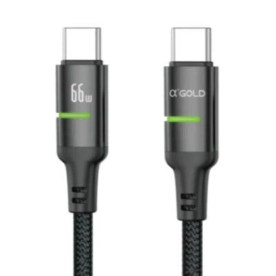 Cable A'Gold Pro CB17 Turbo USB-C A USB-C 66W 1M Black