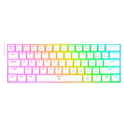 Teclado Redragon Dragonborn K630W-RGB ENG (Blanco, Brown)