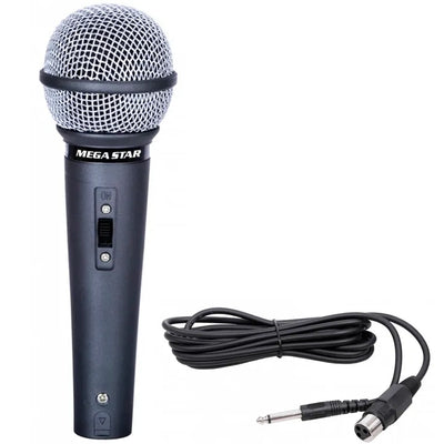 Micrófono Mega Star DEH355 C/cable Negro
