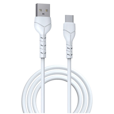 Cable Devia F04 USB-A A USB-C 1M Blanco