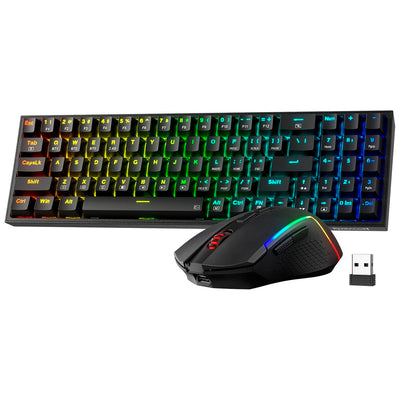 Teclado Redragon + Mouse S136 ENG (Negro, Red)