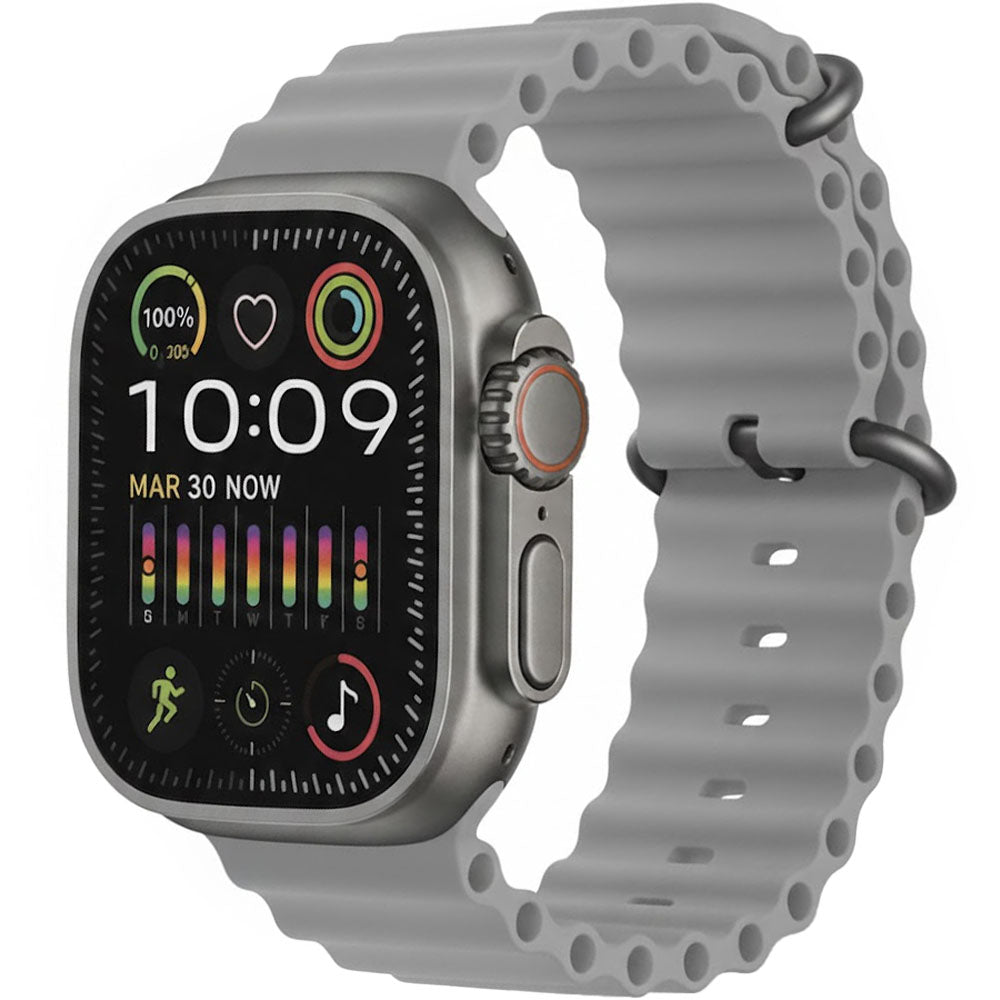 Reloj Smart ABC Hw Ultra 2 Mini A3092 Kit 7 Correa/nfc/gpt/and Gris