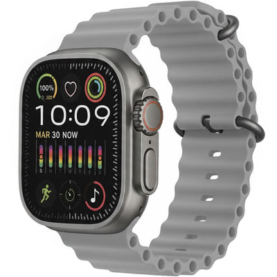 Reloj Smart ABC Hw Ultra 2 Mini A3092 Kit 7 Correa/nfc/gpt/and Gris