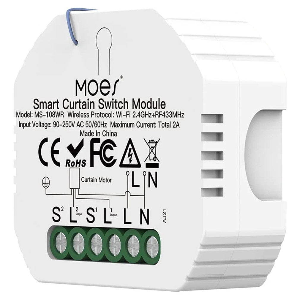 Interruptor Smart Moes MS-108WR Wifi/rf/alexa/google