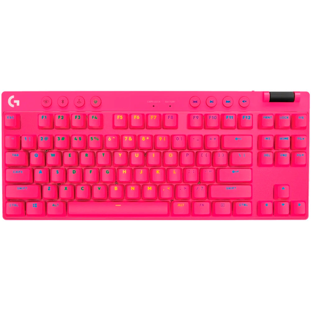 Teclado Logitech Pro X TKL Tactile USB C/case Rosa