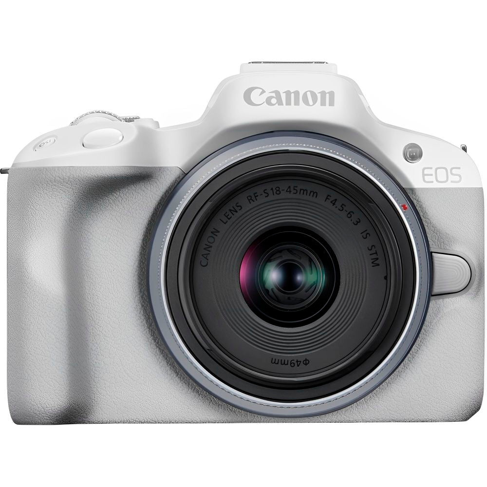 Cámara Canon EOS R50 18-45MM F4.5-6.3 IS STM KIT Blanco