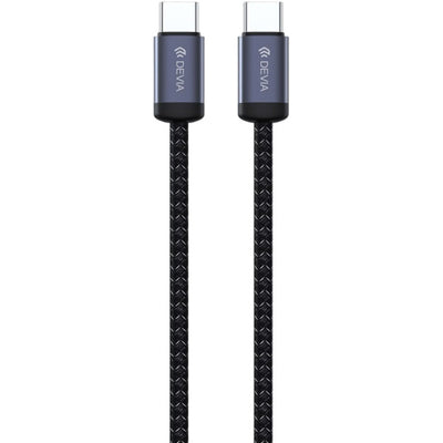 Cable Devia EC646 USB-C A USB-C 60W 1M Black