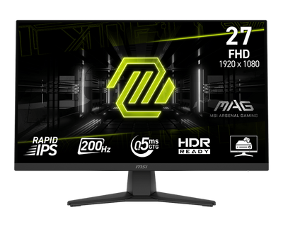 Monitor Gamer 27" MSI MAG Rapid IPS FHD 200Hz 0.5ms
