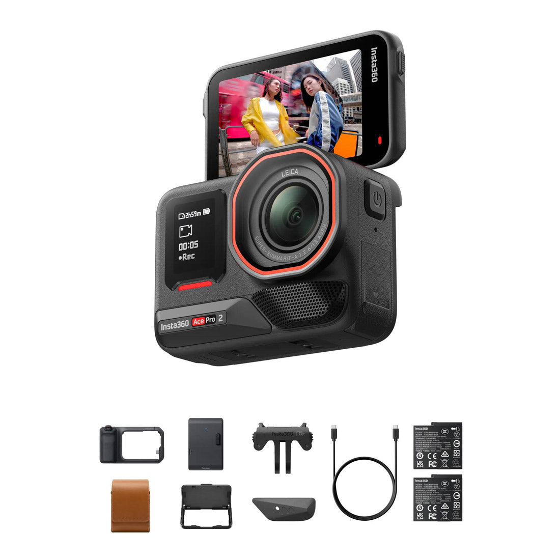Cámara Deportiva Insta360 Acepro 2 CINSBBGA Flash Print Bundle (ACEPRO2141)