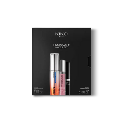 Kit Maquillaje KIKO Milano Unmissable Mascara 12ml + Lip 4ml + Delineador 4.5ml