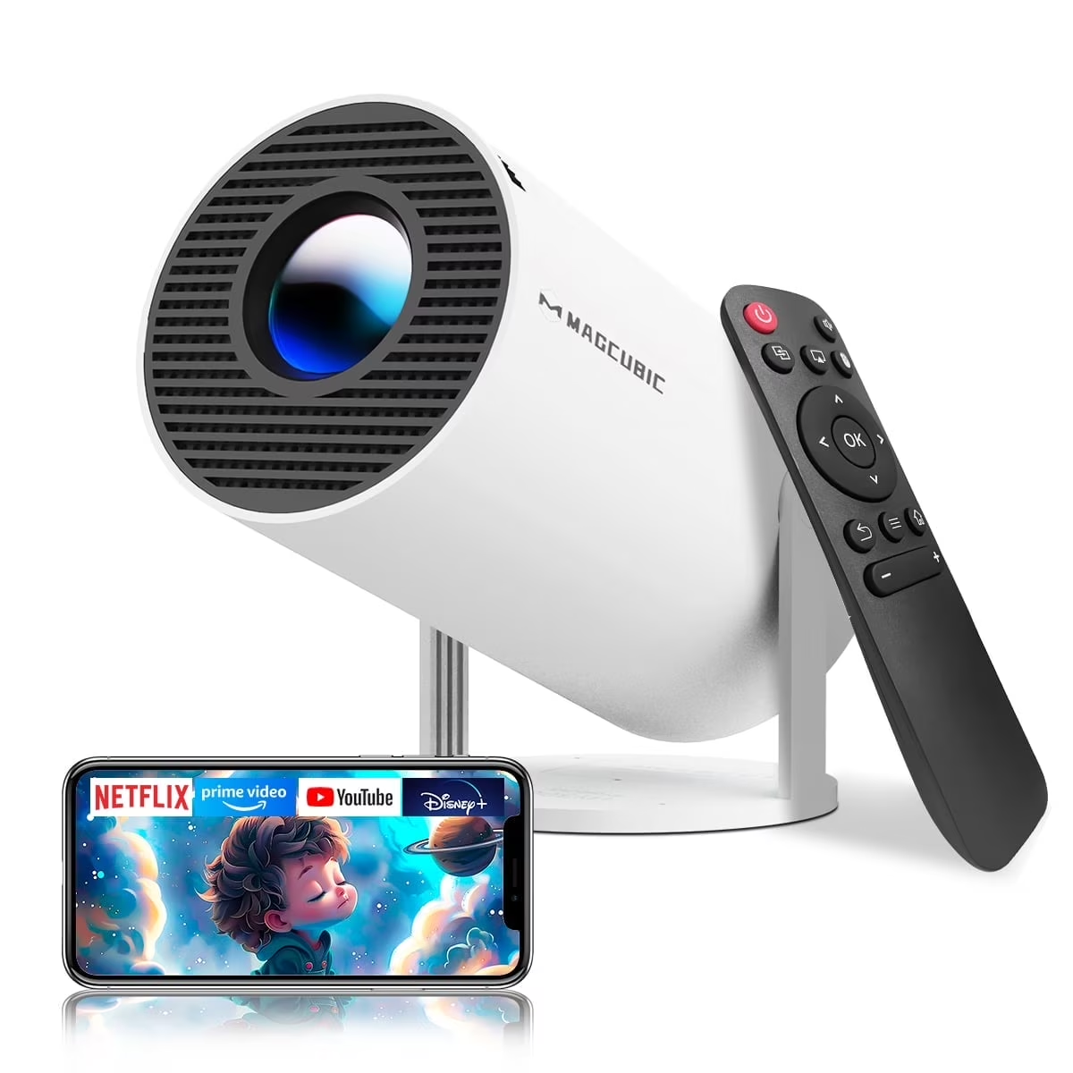 Proyector Portátil HY300 Pro 4K WiFi Android